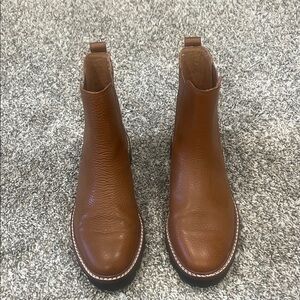 Madewell Brown Leather Chelsea Boots